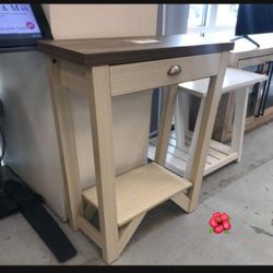 Final Sale‼️ Console Table White Brown💥 Brand New 👍
