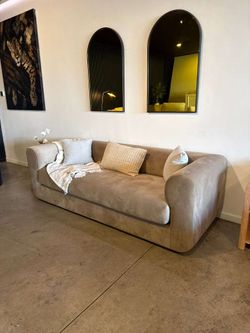 Crate & Barrel Inspired Sofa | Tuxedo Silhouette | Performance Velvet