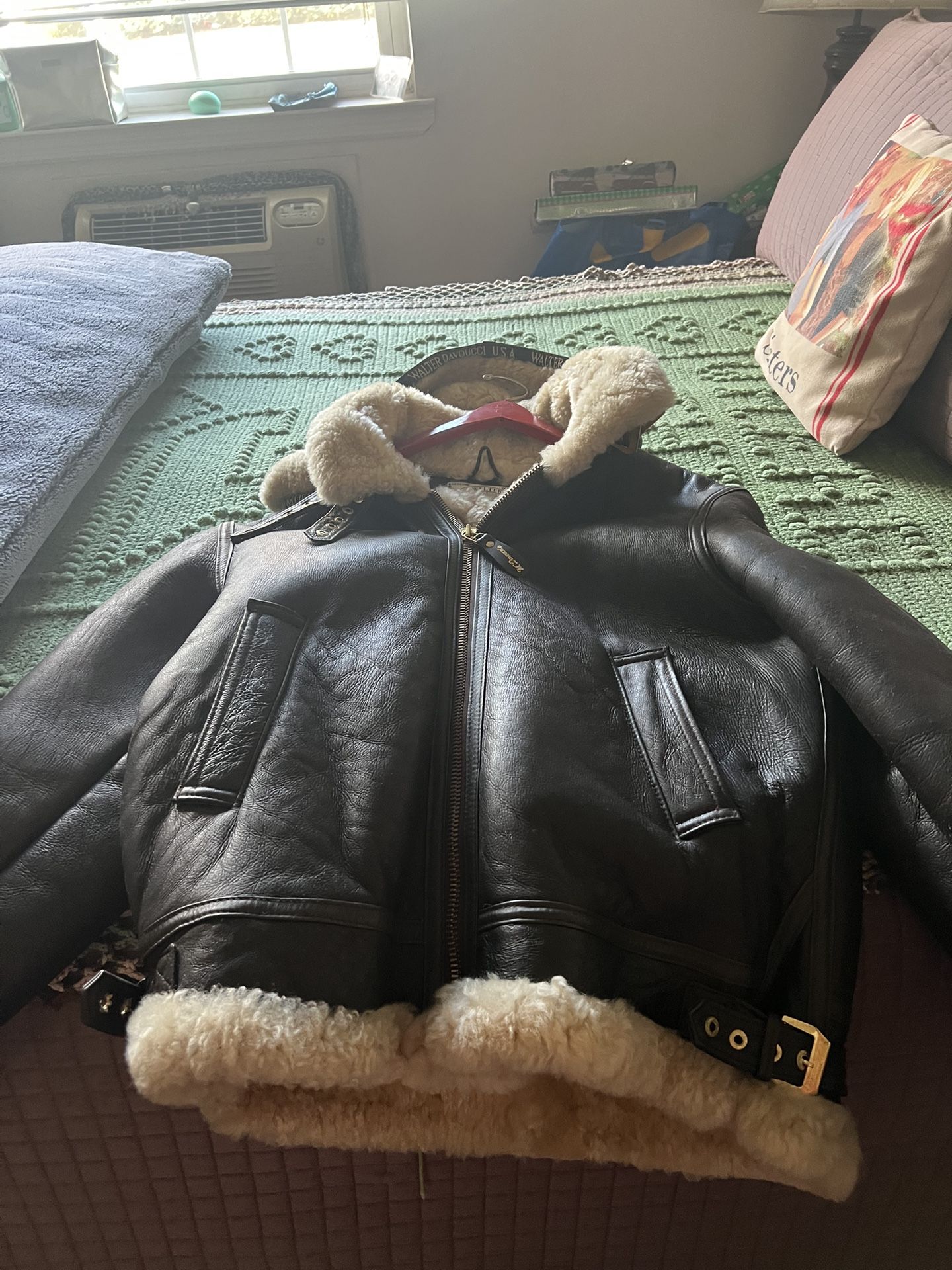 Water Davoucci Sheepskin And Leather Jacket
