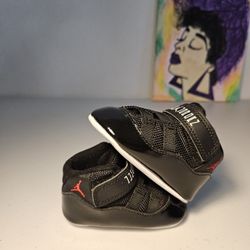 Size 2c - Bred Jordan 11 Bootie - $50
