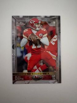 2015 Topps Chrome - Alex Smith #81 Kansas City Chiefs Base Football Card