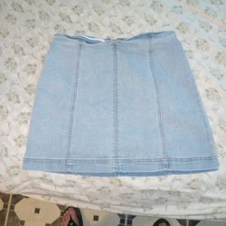 Short Denim Mini Skirt Size 8