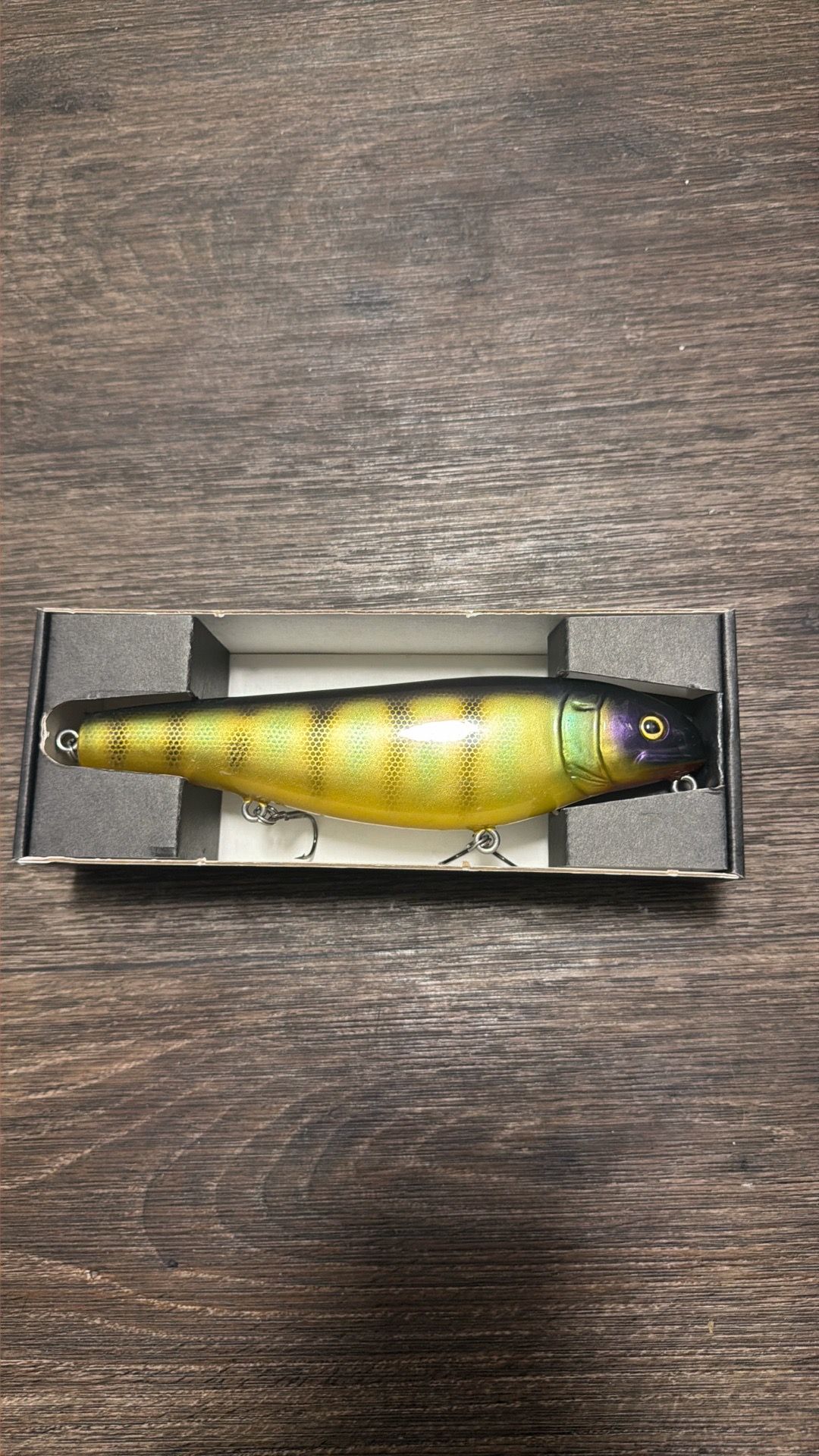 Black Dog 8” OG wooden punker topwater swimbait