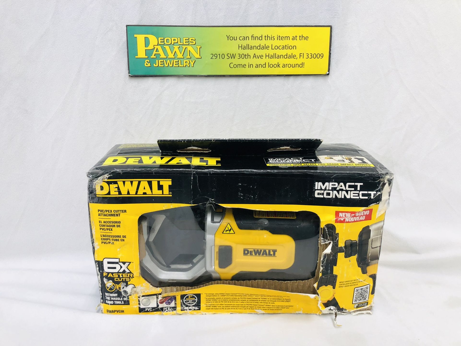 DeWalt Impact Connect 2” PVC/PEX Pipe Cutter Attachment *NEW!