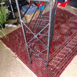 Metal shoe rack wooden top 40 H 28 W 12"D. Pickup only cash