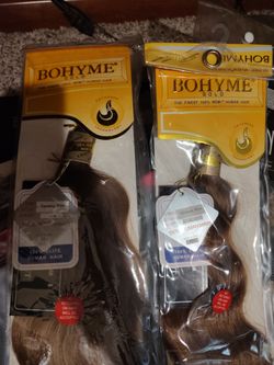 Two 22" bohyme European hair color 6