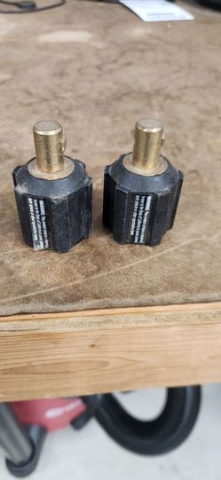Pair of Welding Cable Adapters (Dinse to Cam-Lok / American Style)