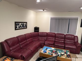 Sectional couch - leather