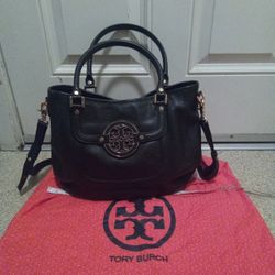 Tory Burch Black Leather Bag 