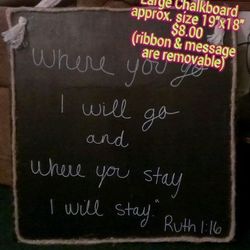 Large Chalkboard Sign (Erasable)