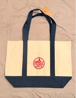 Trader Joe’s Tote Bag Blue Navy