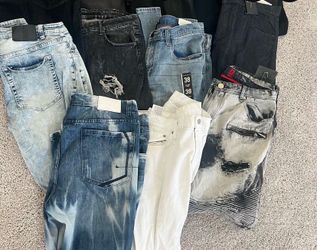 Jeans men’s shoes lots good stuff