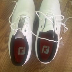 Men&#039;s FJ Originals Golf Shoe, White/White Size 8