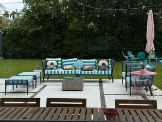 Outdoor couch set 8ppl
