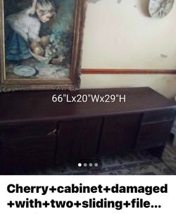 Miler horizontal 4 sliding drawers cabinet