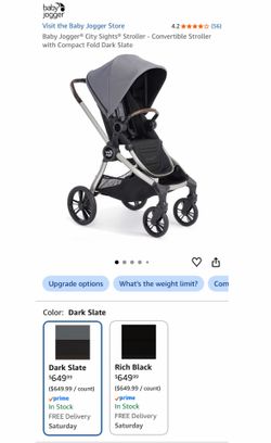 New in box Baby Jogger city sights stroller