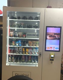 Vending machine with a FREE location
