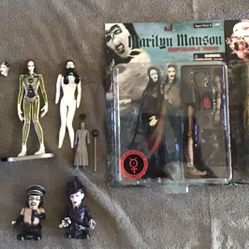 Early 2000’s Rare Vintage Marilyn Manson Action Figure Lot / See Description For Pricing