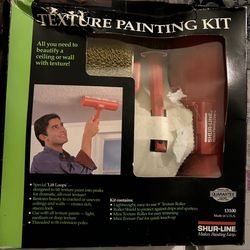 New, in Opened Box, 4-Piece Texture Painting Kit - 9” Roller, Roller Shield, Mini Roller and Mini Pad