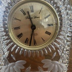 Princess House Crystal Clock 🕰️ 