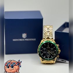 Watch Gold Luxury Men’s Chronograph Stainless Steel – Daytona Style