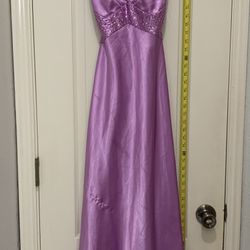 Jessica McClintock Sequin Purple Special Occasion Size 1 Sleeveless Dress