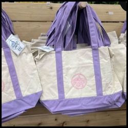 💜 Trader joes Large Lavender Tota Bag 🪻💜