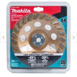 Makita Diamond Cup Wheel 7" Low Vibration 