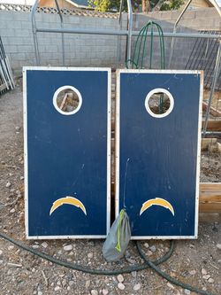 Homemade chargers corn hole