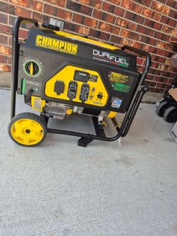 Generador Champion 7850watts Dual Fuel Gasoline Or Propane Working Very Well Trabajando Super Bien