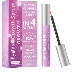 Eyelash Growth Serum Volumizing Lash Serum For Eyelash Growth Longer & Thicker Lash Enhancing Serum With Natural Formula Vegan & Cruelty-Free (5 mL)