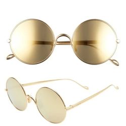 LOEWE 

Gold Mirrored Round Metal Sunglasses