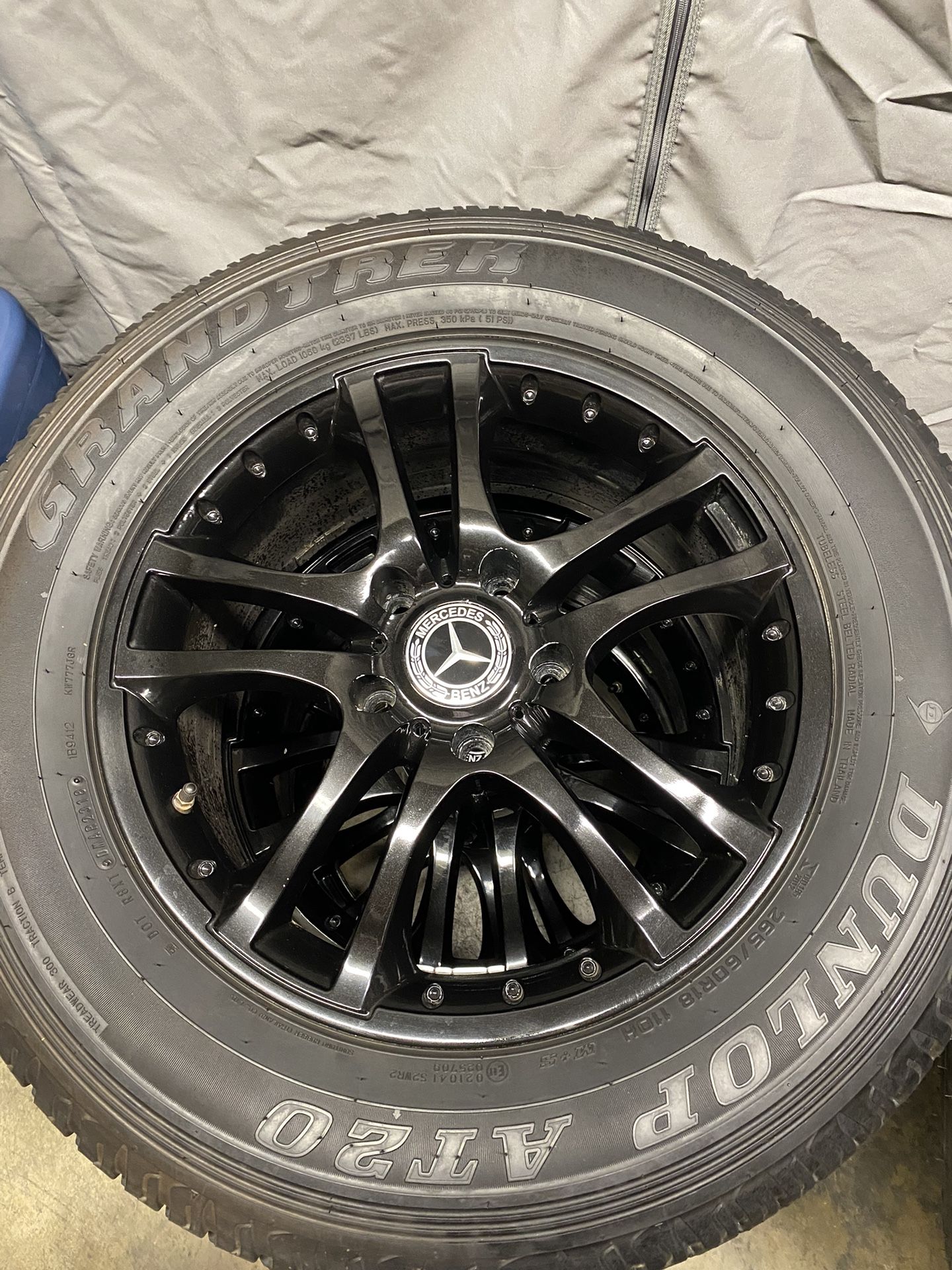 Brabus Monoblock Replica Wheels With Tires 5x130