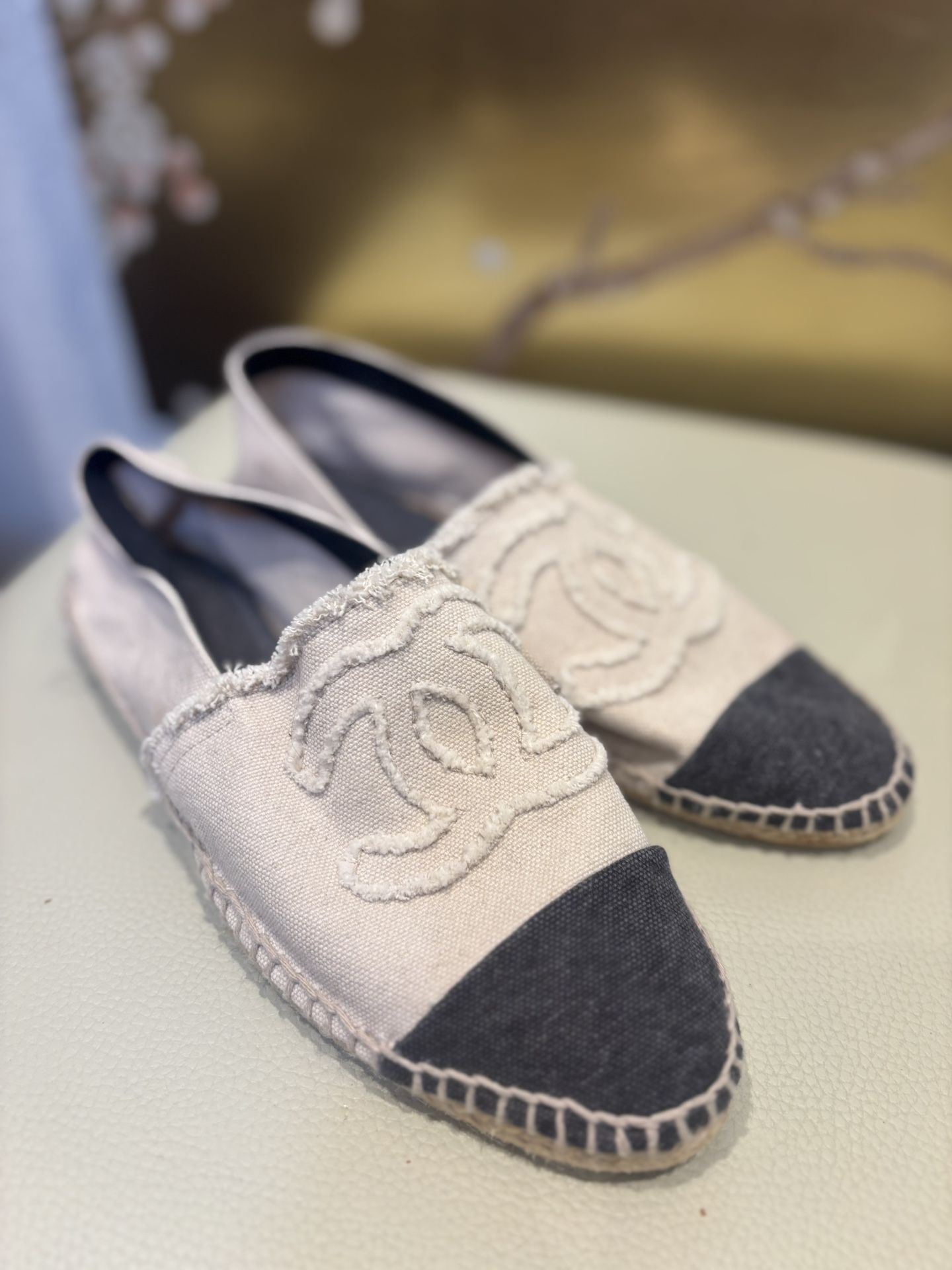 Chanel Blue White Denim