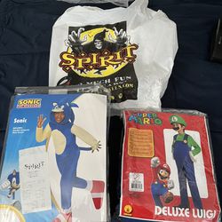 Sonic Costume And Luigi Costume