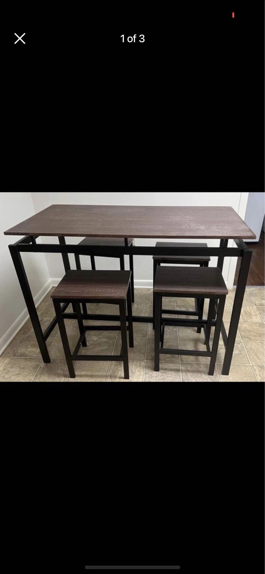 Contemporary Dining Table W/stools