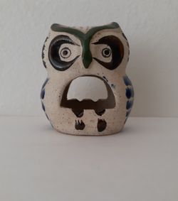 Ceramic Owl Tealight Candle Holder