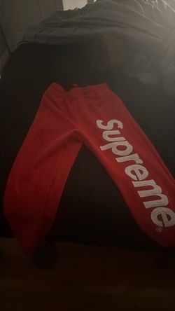 Supreme Red Sweatpants