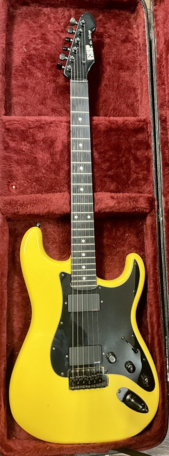 ESP the Mirage Electric Guitar w/EMG Pickups & Hardshell Case