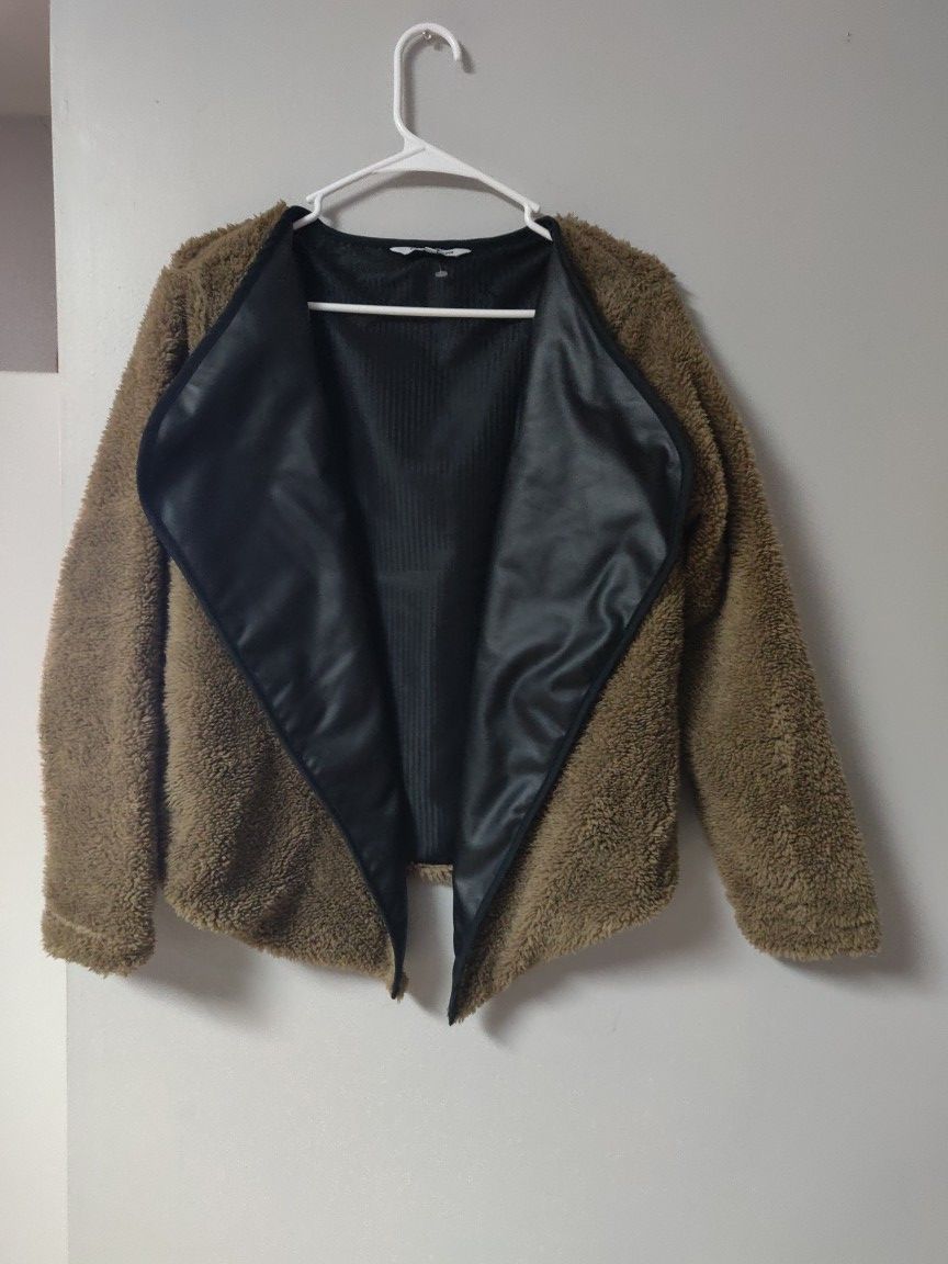 Brand new Sherpa drape jacket