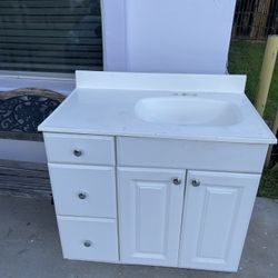 White Bathroom Sink 36 Inches