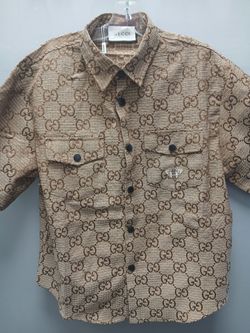 Gucci Canvas Linen-Blend Shorts and Shirt