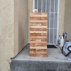 Large Homemade Jenga Like Building Game