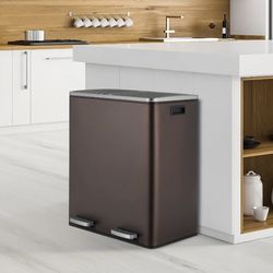 Dual Trash Can 16 Gallon