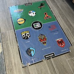 Vintage LA Galaxy MLS 1996 Inaugural Season Poster