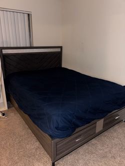 Queen Bed Frame with drawers