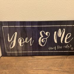You & Me And The Cats Canvas Price Is OBO