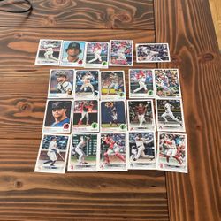 New and old baseball cards