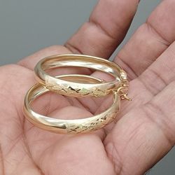 10kt Real Gold Hoop Earring For Women 