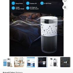 KEN BROWN Large Room Air Purifier 2500 Sq Ft - H13 HEPA 7-Layer Filtration, PM2.5 Sensor & Quiet 20dB
